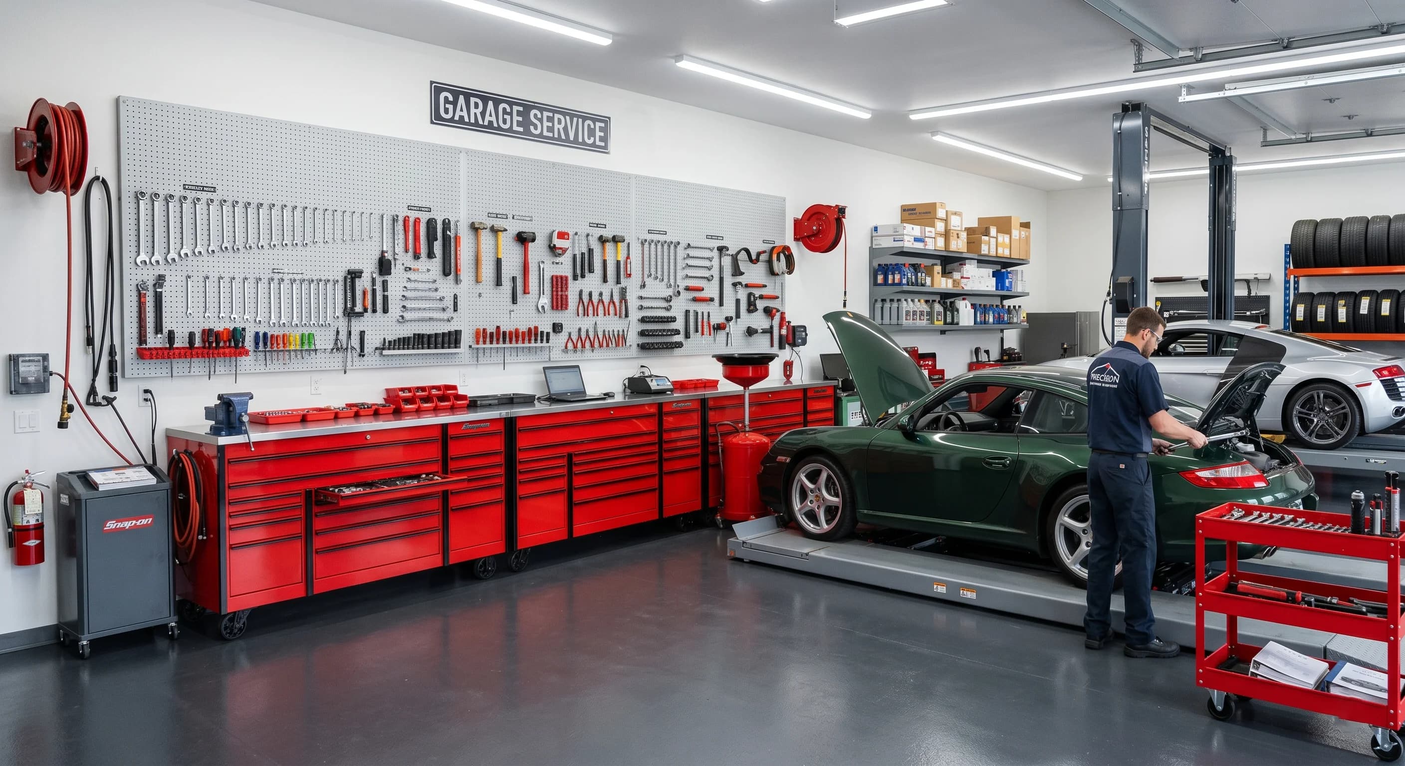 Fleet maintenance garage setup