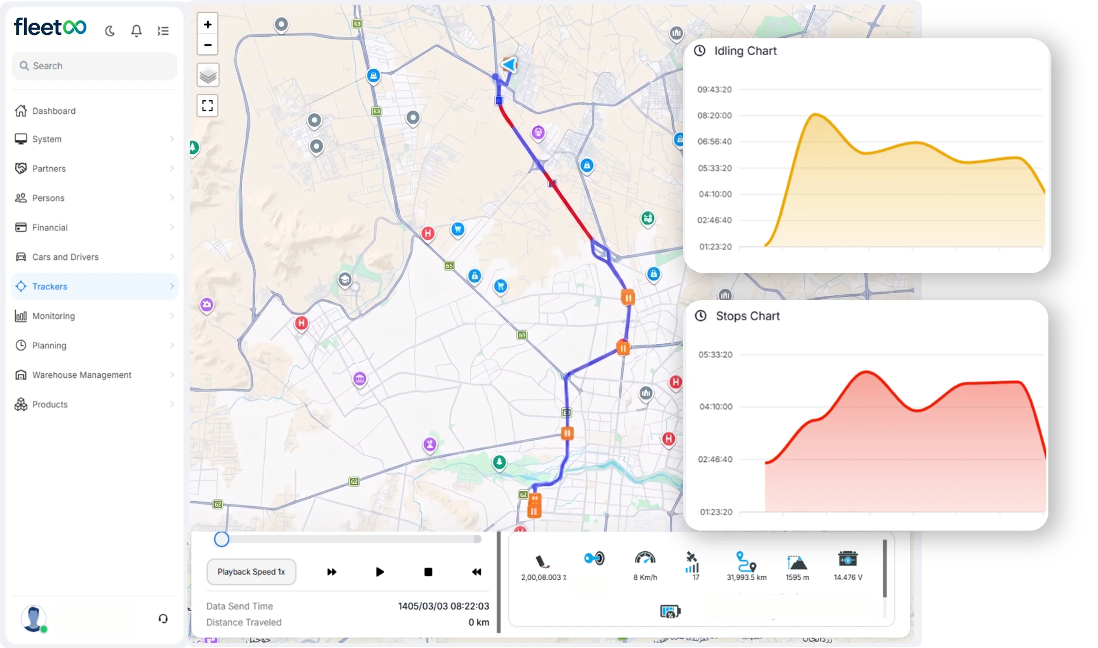 FleetInfinity dashboard